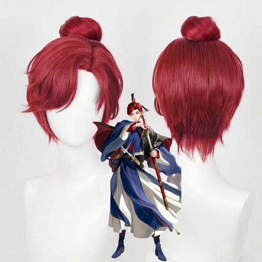 【In Stock】Game Ashes of the Kingdom Cosplay Sun Quan Cosplay Wig