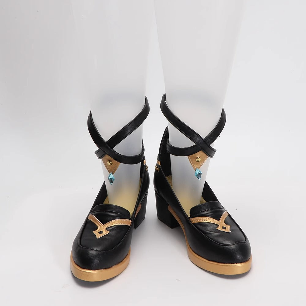 Game Genshin Impact Cosplay A Sobriquet Under Shade Lisa Cosplay Shoes - Cosplay Shoes Boots