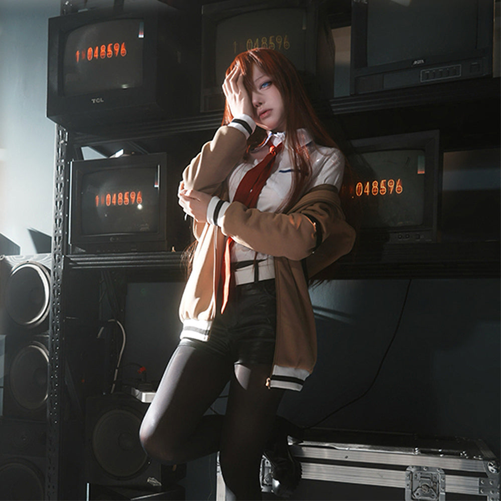 【In Stock】Anime Steins;Gate Cosplay Kurisu Makise Cosplay Costume