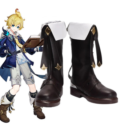 Game Genshin Impact Cosplay Mika Cosplay Shoes - Cosplay Shoes Boots