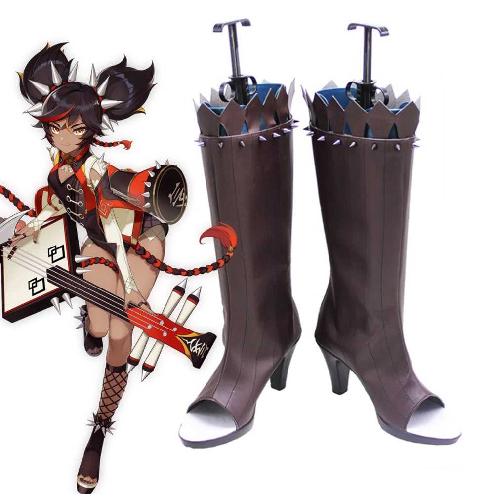 Game Genshin Impact Cosplay Xinyan Cosplay Shoes - Cosplay Shoes Boots
