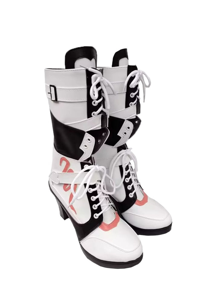 Game Goddess of Victory: Nikke Cosplay Viper White Color Long Boots Cosplay Shoes