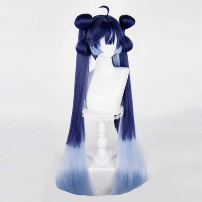 【In Stock】Game Wuthering Waves Cosplay Yongqing Fang's Iuno Cosplay Wig Blue Long Hair