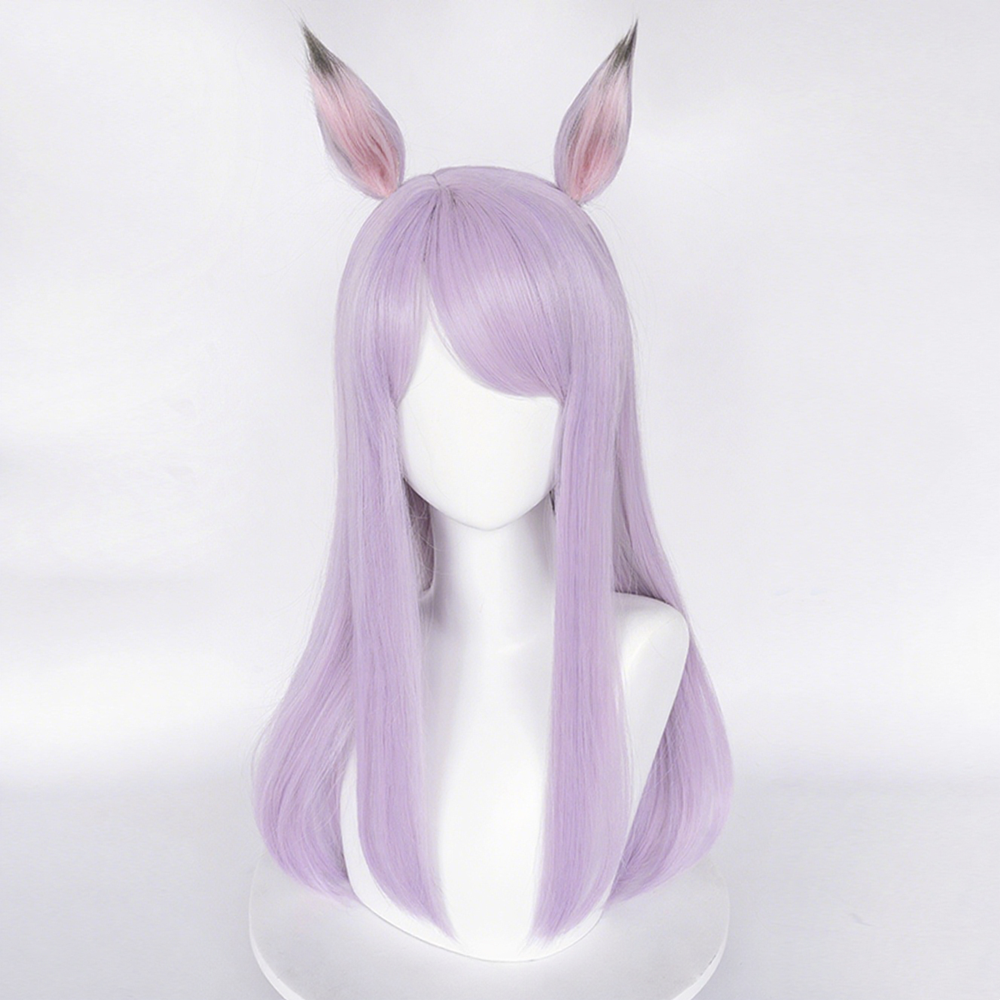 【In Stock】Game Umamusume:Pretty Derby Cosplay Mejiro McQueen Cosplay Wig With Ears and Tail