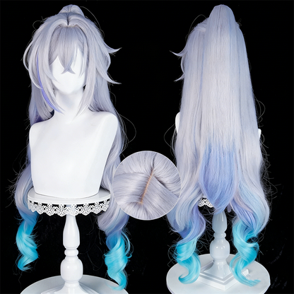 【In Stock】Game Honkai: Star Rail Cosplay Two-Phase Paradise SP Silver Wolf Cosplay Wig