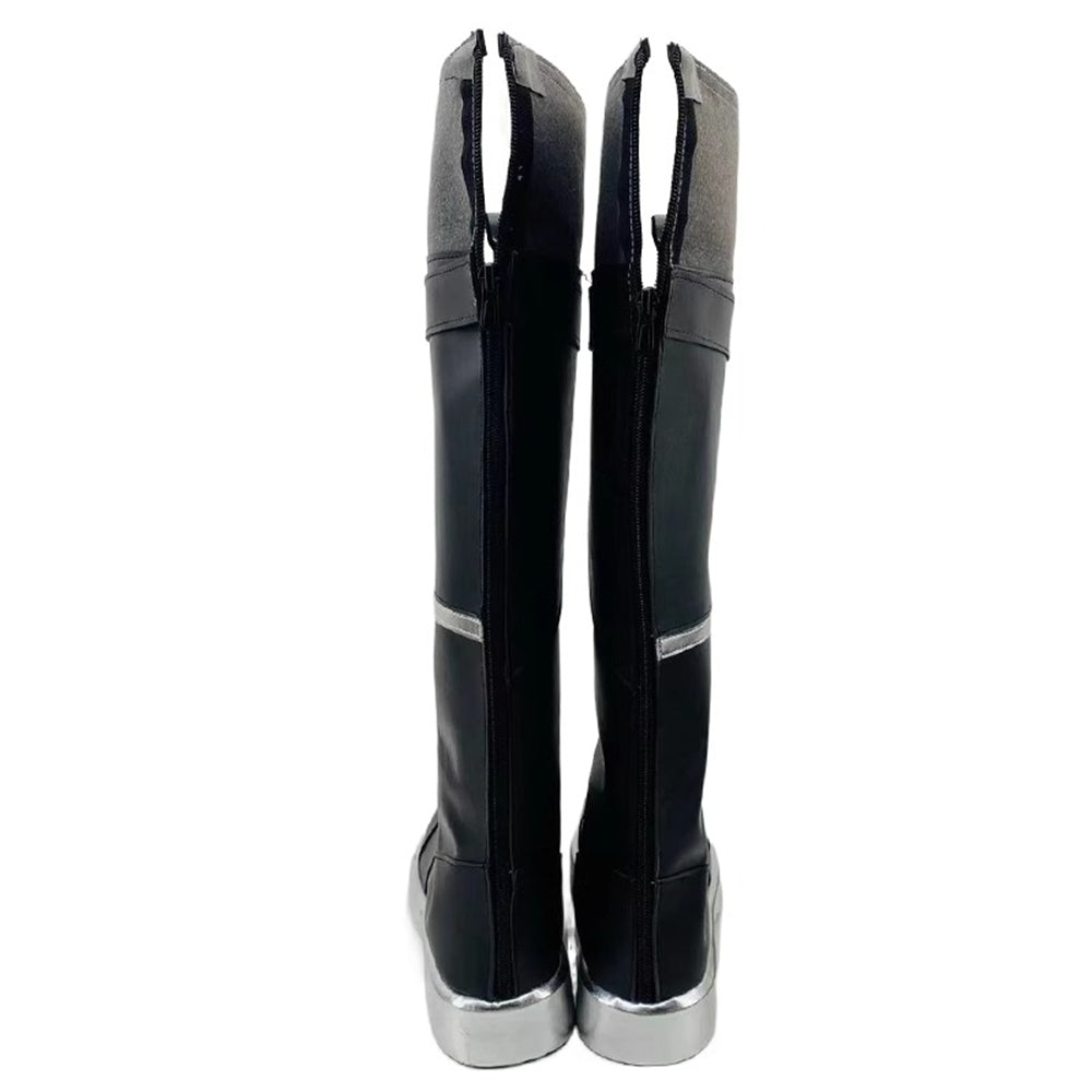 Game Valorant Cosplay Sage Black Color Long Boots Cosplay Shoes