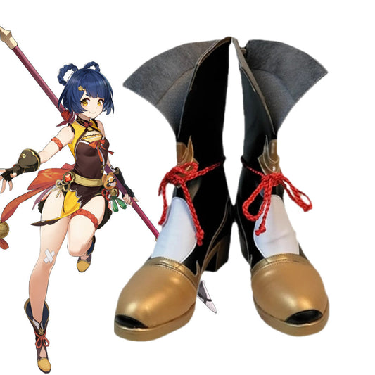 Game Genshin Impact Cosplay Xiangling Cosplay Shoes - Cosplay Shoes Boots