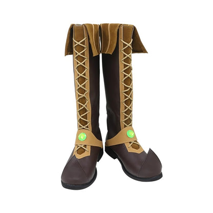 Game Elden Ring Sorcerer Rogier Cosplay Shoes