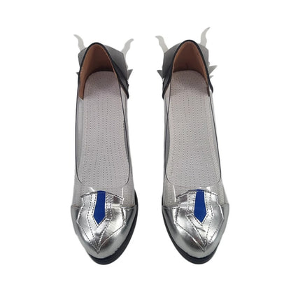 Game Genshin Impact Cosplay Eula Cosplay Shoes Transparent Color High Heels