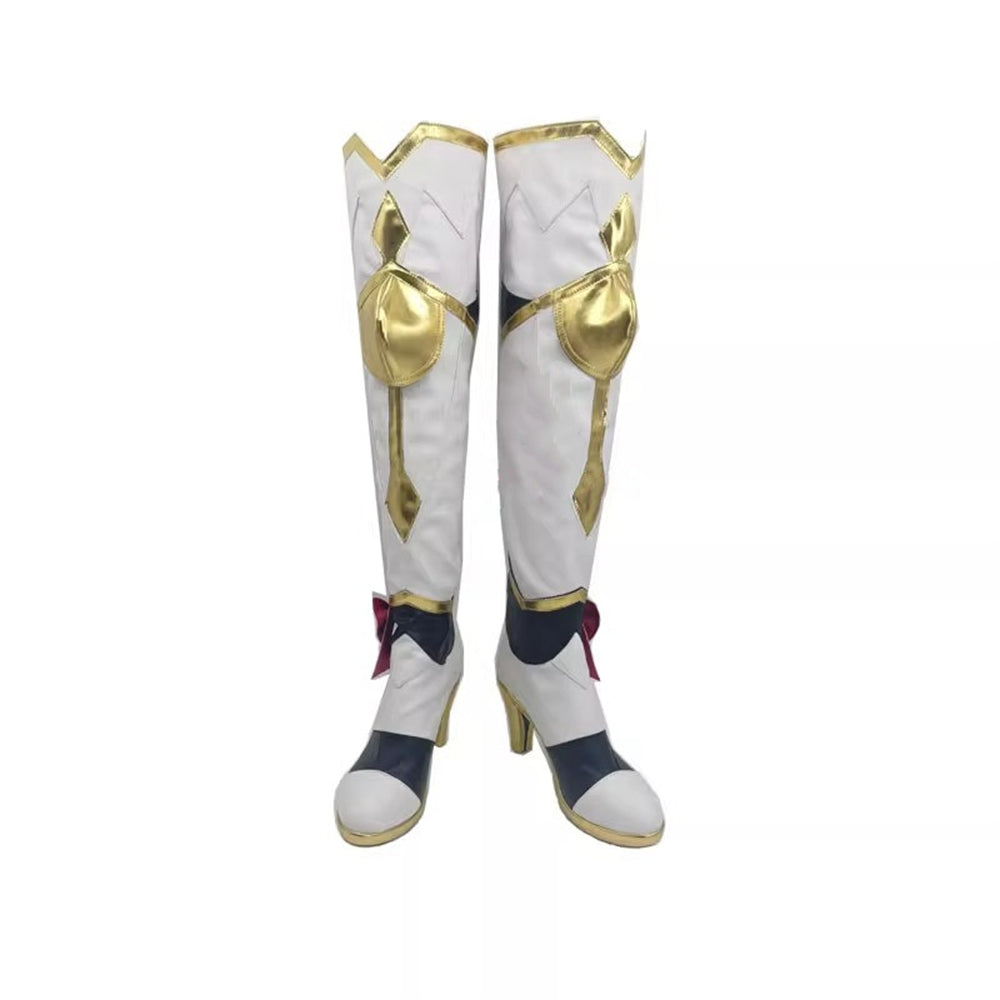 Game Genshin Impact Cosplay Noelle Cosplay Shoes Long Boots