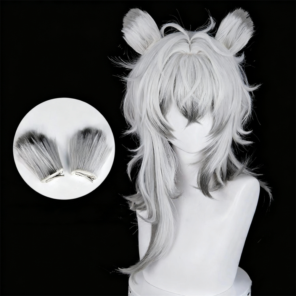 【In Stock】Game Arknights Cosplay SilverAsh the Reignfrost Cosplay Wig
