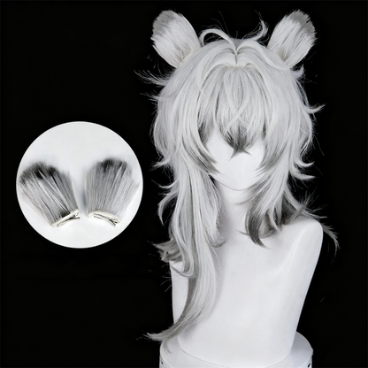 【In Stock】Game Arknights Cosplay SilverAsh the Reignfrost Cosplay Wig