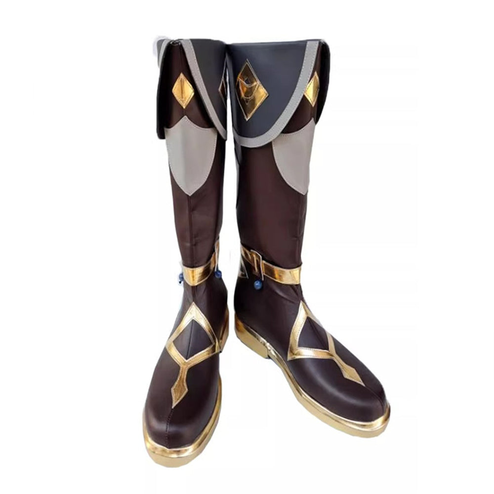 Game Genshin Impact Cosplay Kaeya Alberich Cosplay Shoes
