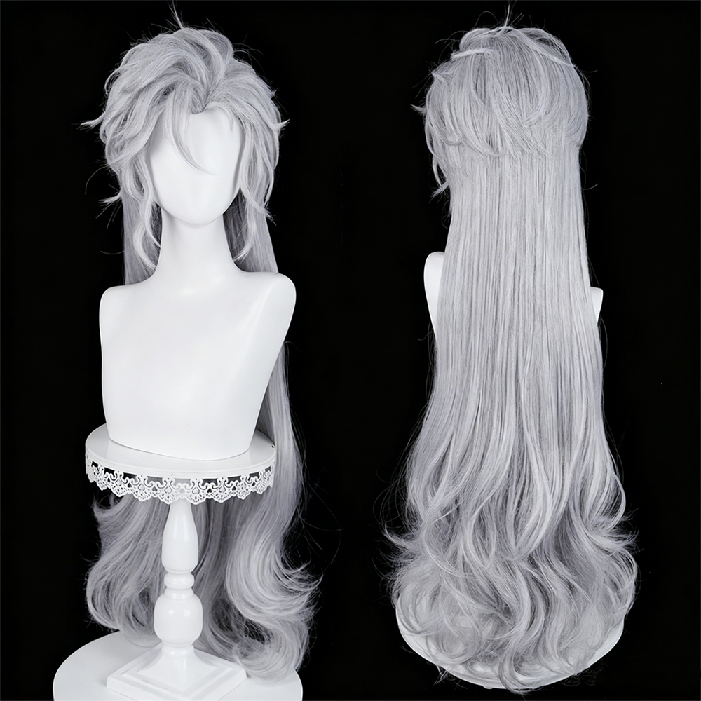 【In Stock】Game Love and Deepspace Cosplay Silverwing Demon Sylus シン 진운 Cosplay Wig