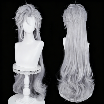 【In Stock】Game Love and Deepspace Cosplay Silverwing Demon Sylus シン 진운 Cosplay Wig