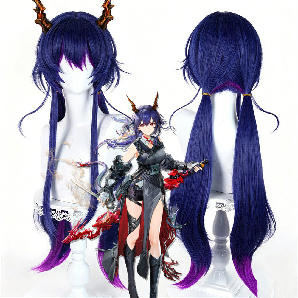 【In Stock】Game Arknights Cosplay Ch'en the Dawnstreak Cosplay Wig