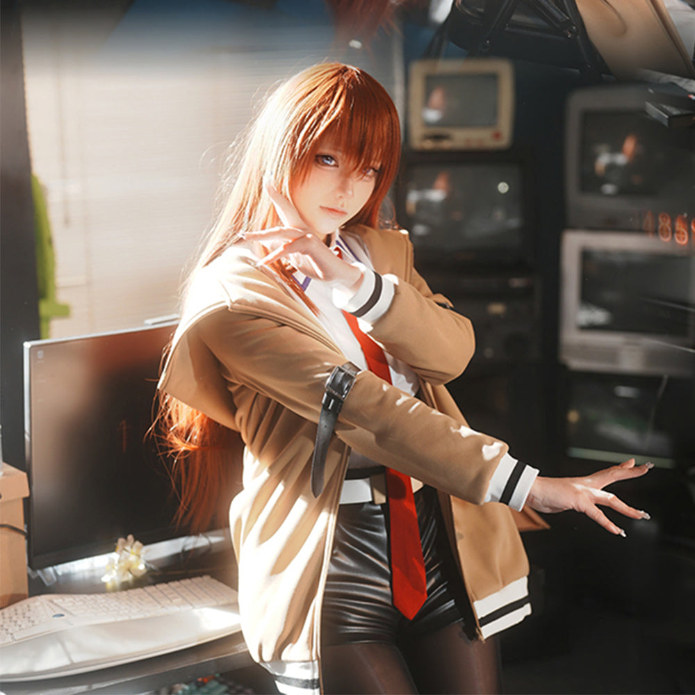 【In Stock】Anime Steins;Gate Cosplay Kurisu Makise Cosplay Costume