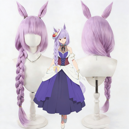 【In Stock】Game Umamusume:Pretty Derby Cosplay ムーンライトルナシー Moonlight Lunacy Cosplay Wig With Ears and Tail