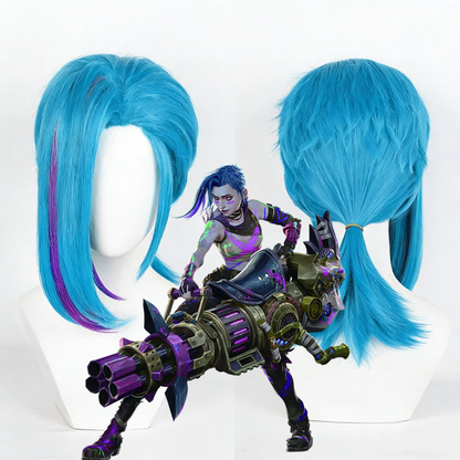 【In Stock】Game League of Legends Arcane 2 Cosplay Jinx Cosplay Wig