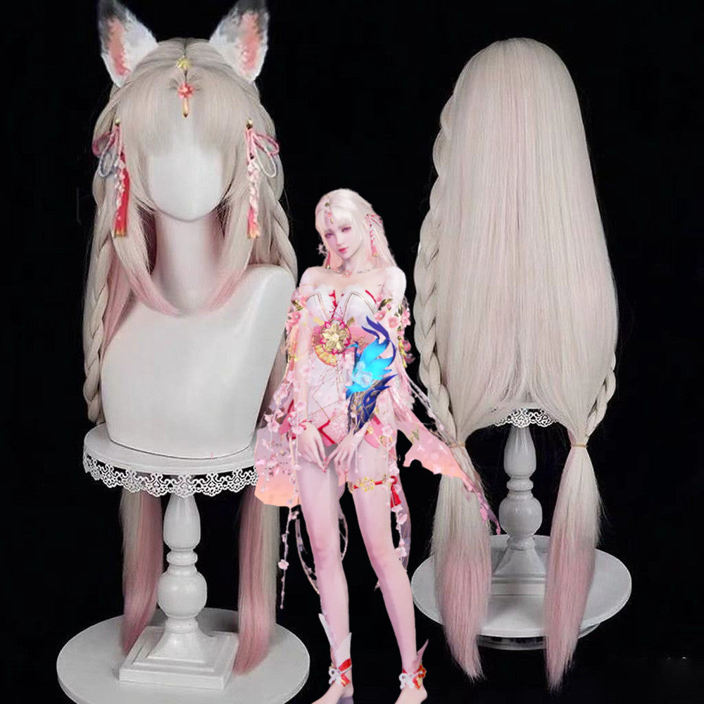 【In Stock】Game Naraka: Bladepoint Cosplay Kurumi Cosplay Wig