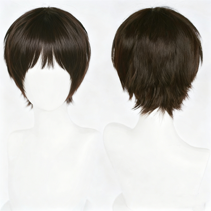 【In Stock】Anime Attack On Titan Cosplay エレン・イェーガー Eren Yeager ミカサ・アッカーマン Mikasa Ackerman Cosplay Wig
