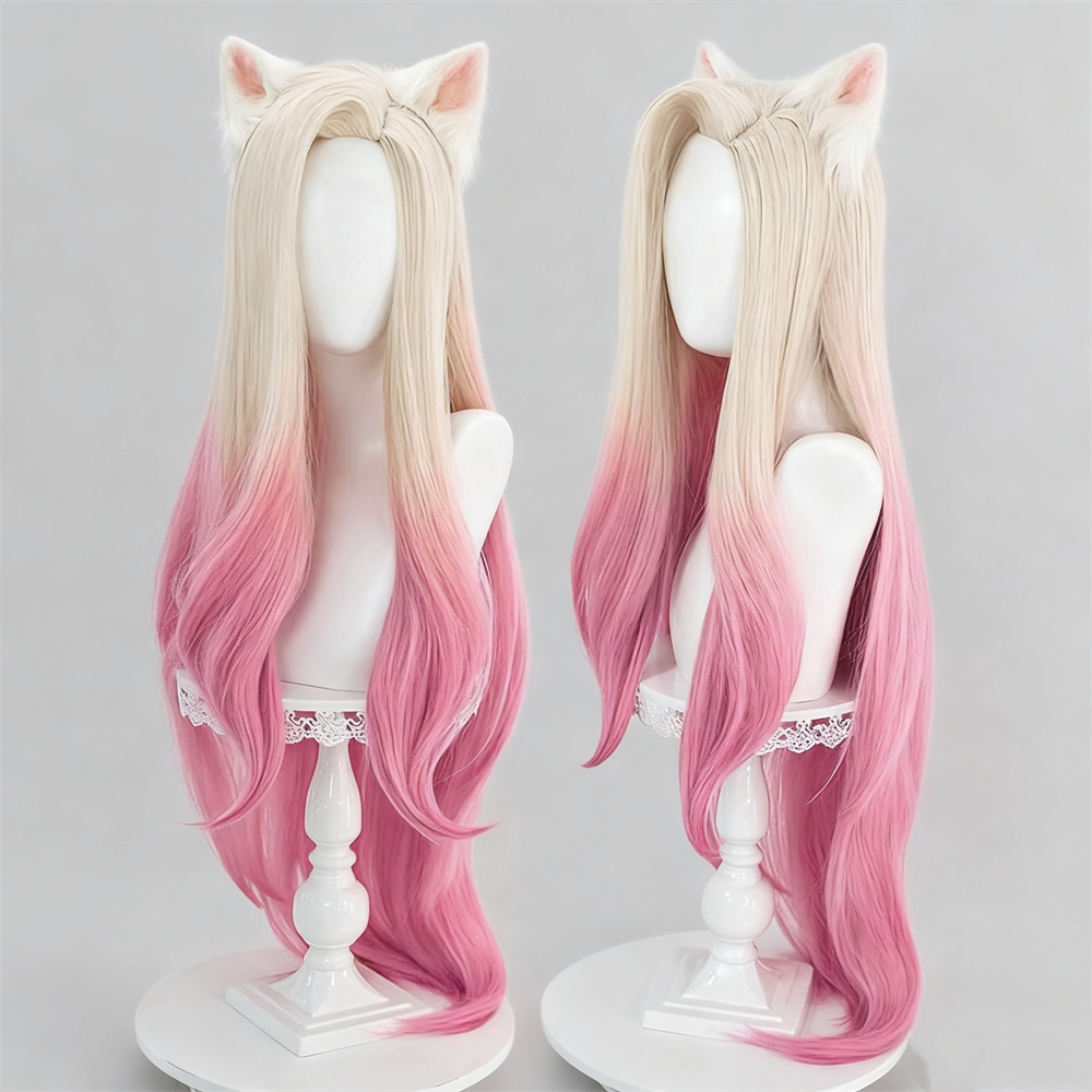 【In Stock】Game League of Legends Cosplay Ahri - K/DA Cosplay Wig