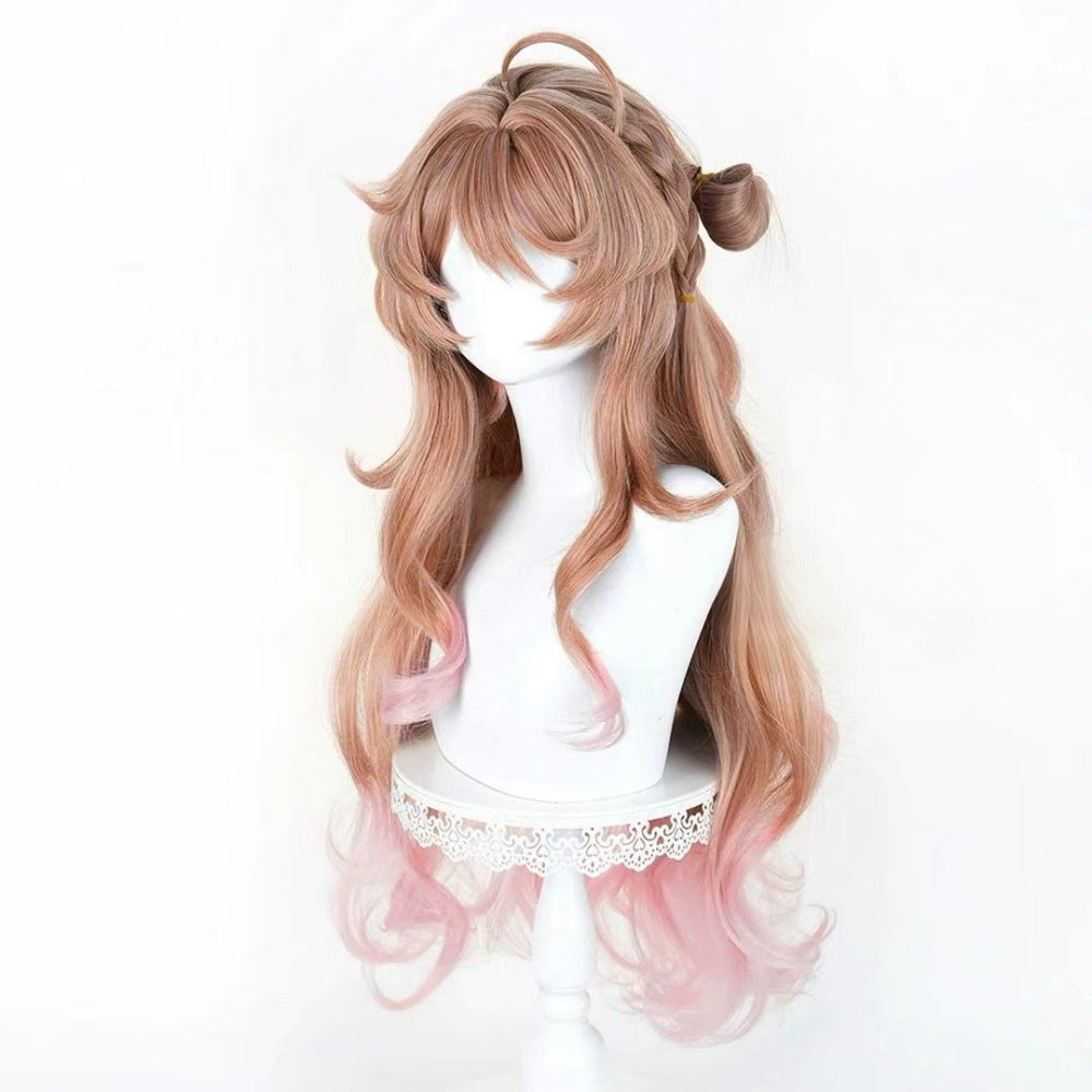 【In Stock】Game Arknights Cosplay Eyjafjalla the Hvít Aska One More Story Cosplay Wig