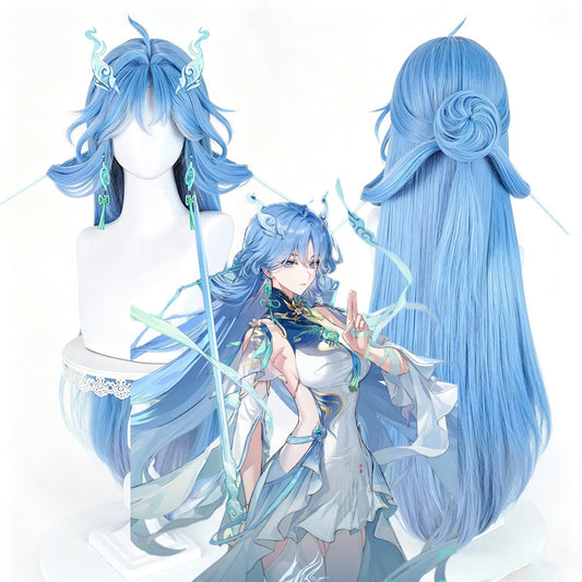 【In Stock】Game Wuthering Waves Cosplay Qingxiao Cosplay Wig