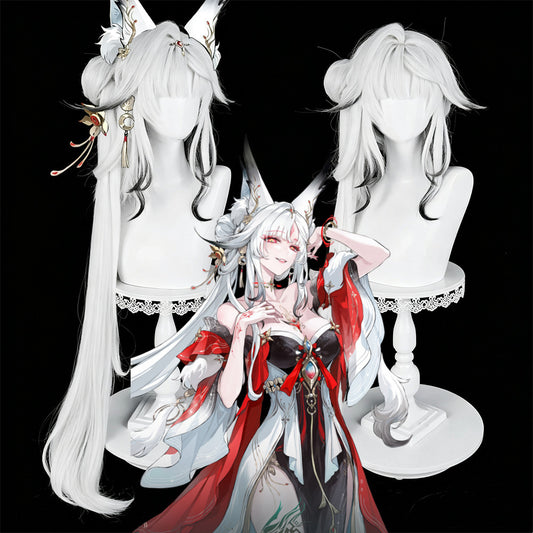 【In Stock】Game Wuthering Waves Cosplay The Moon Fox Hsin Cosplay Wig