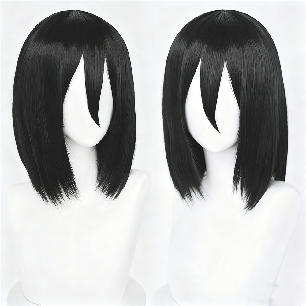 【In Stock】Anime Attack On Titan Cosplay エレン・イェーガー Eren Yeager ミカサ・アッカーマン Mikasa Ackerman Cosplay Wig