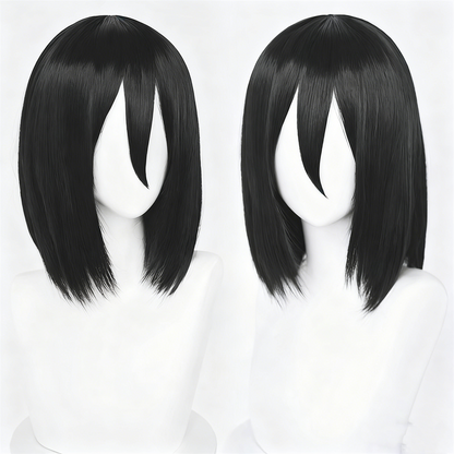 【In Stock】Anime Attack On Titan Cosplay エレン・イェーガー Eren Yeager ミカサ・アッカーマン Mikasa Ackerman Cosplay Wig