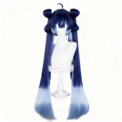 【In Stock】Game Wuthering Waves Cosplay Yongqing Fang's Iuno Cosplay Wig Blue Long Hair