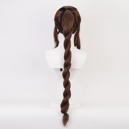 【In Stock】Game Final Fantasy VII Cosplay Aerith Gainsborough Cosplay Wig