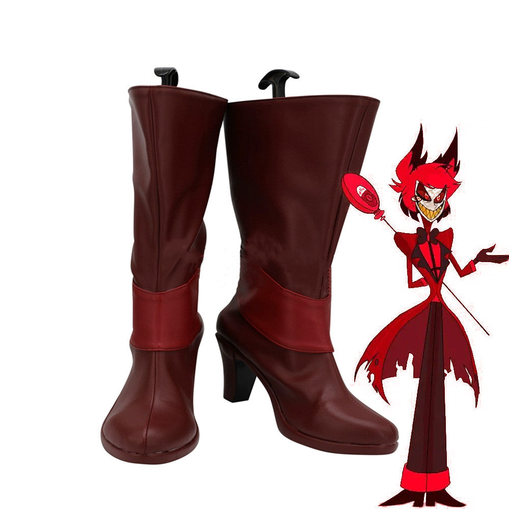 Anime Hazbin Hotel Cosplay Alastor Cosplay Shoes - Cosplay Shoes Boots