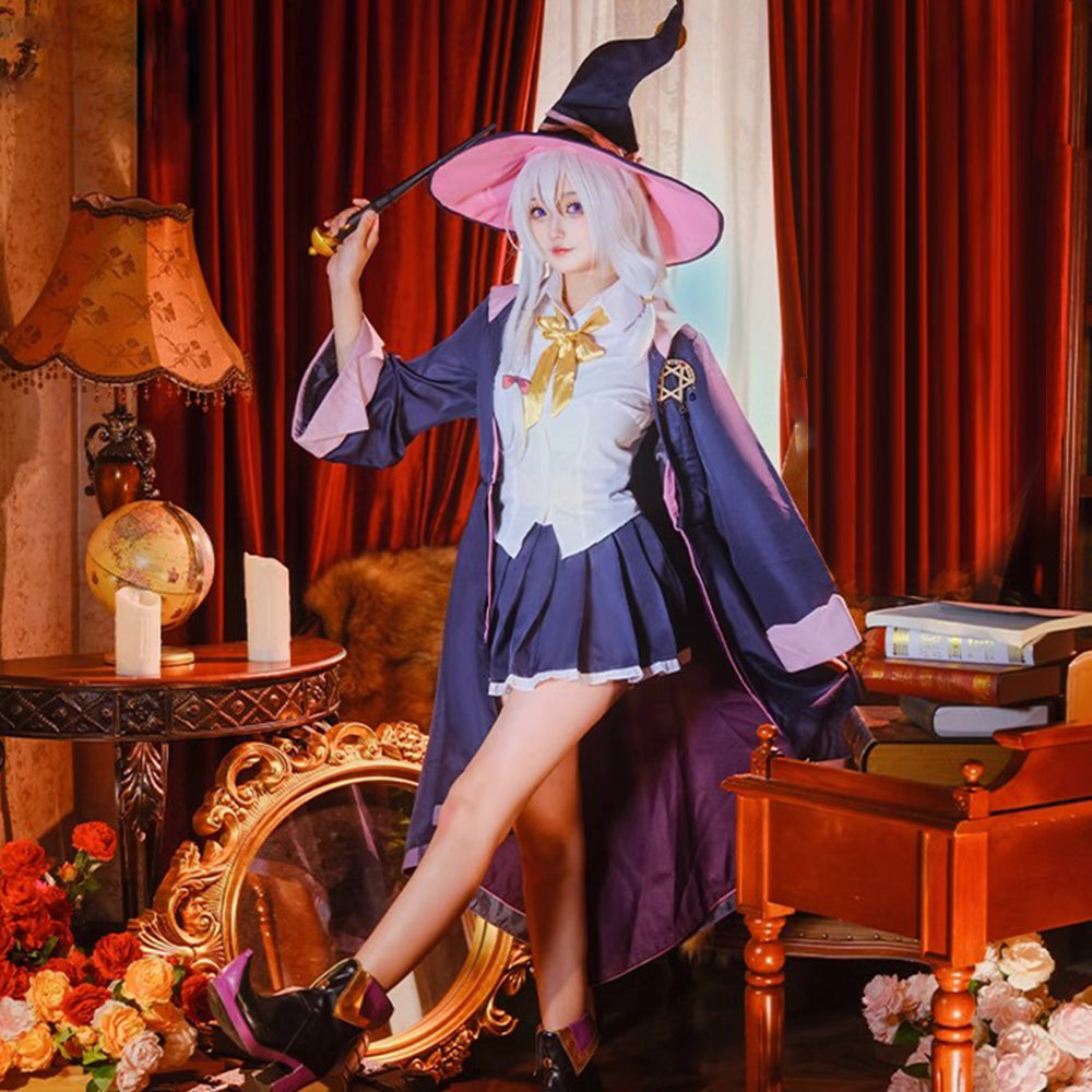【In Stock】Anime Wandering Witch: The Journey of Elaina Cosplay Elaina Cosplay Costume