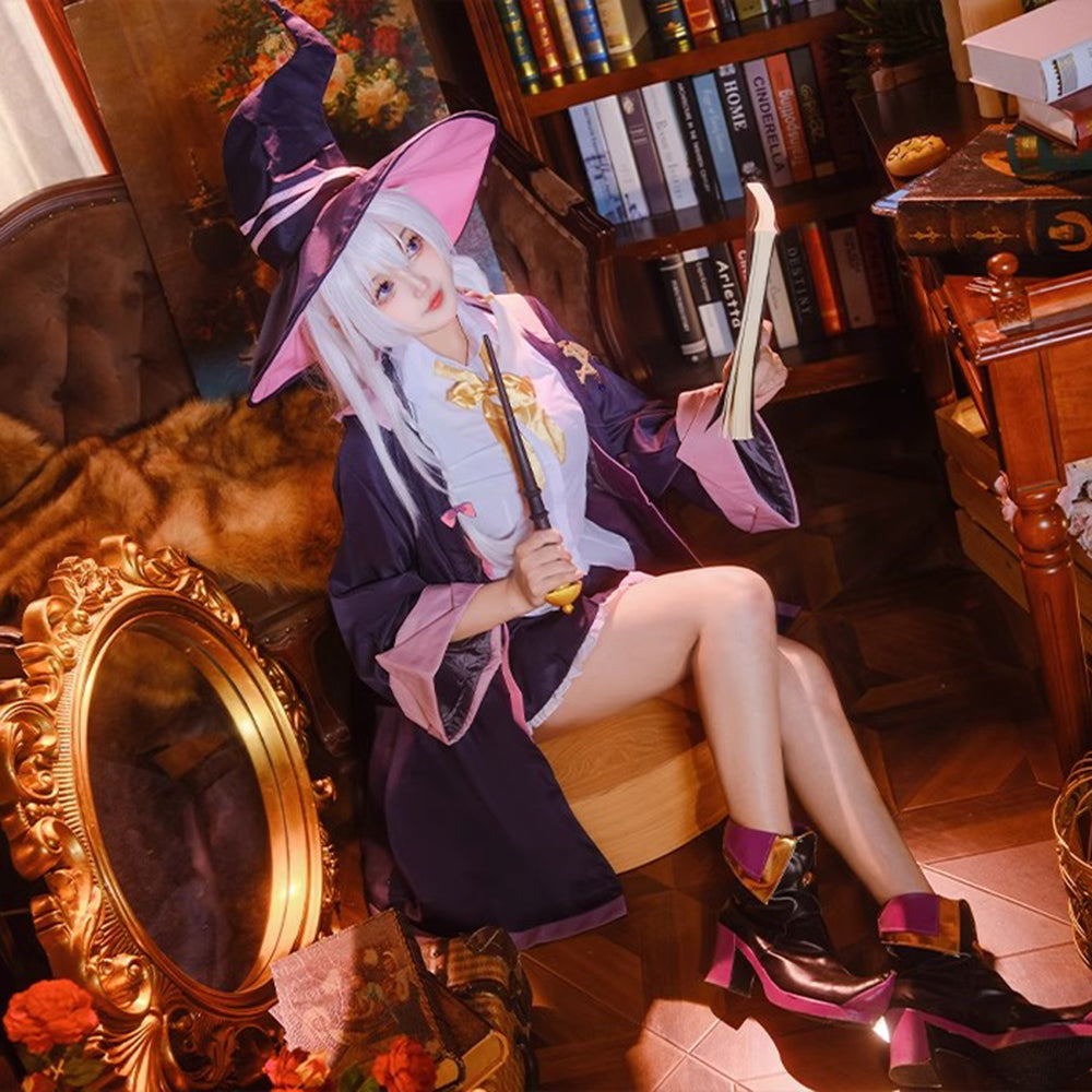 【In Stock】Anime Wandering Witch: The Journey of Elaina Cosplay Elaina Cosplay Costume
