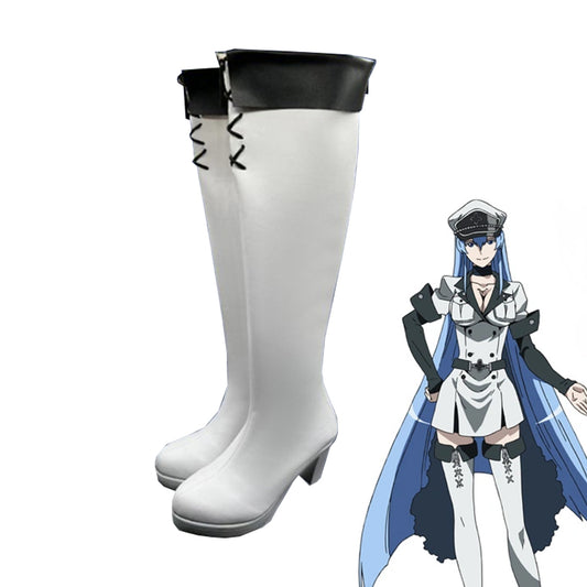 Anime Akame ga Kill! Cosplay Esdeath Cosplay Shoes