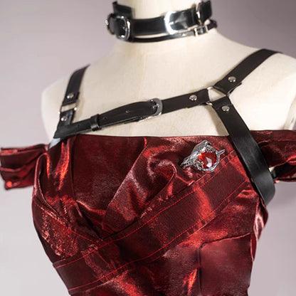 【In Stock】Game Love and Deepspace Cosplay Evol Cosplay Costume Red Dress