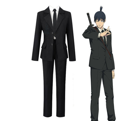 【In Stock】Anime Chainsaw Man Cosplay Hayakawa Aki Cosplay Costume - Cosplay Costumes