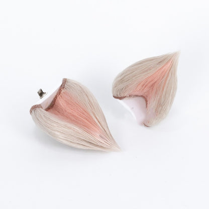 【In Stock】Game Arknights Cosplay Eyjafjalla the Hvít Aska Cosplay Wig Hair Clip with Ponytail Style Cosplay Wig