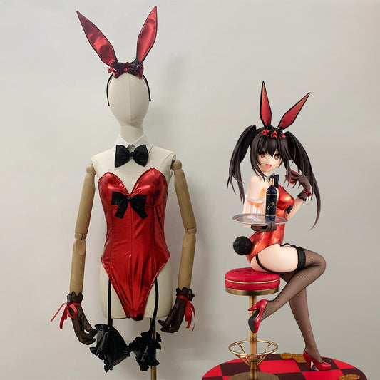 【Custom-Tailor】Anime Date A Live Cosplay TKurumi Tokisaki Bunny Girl Cosplay Costume
