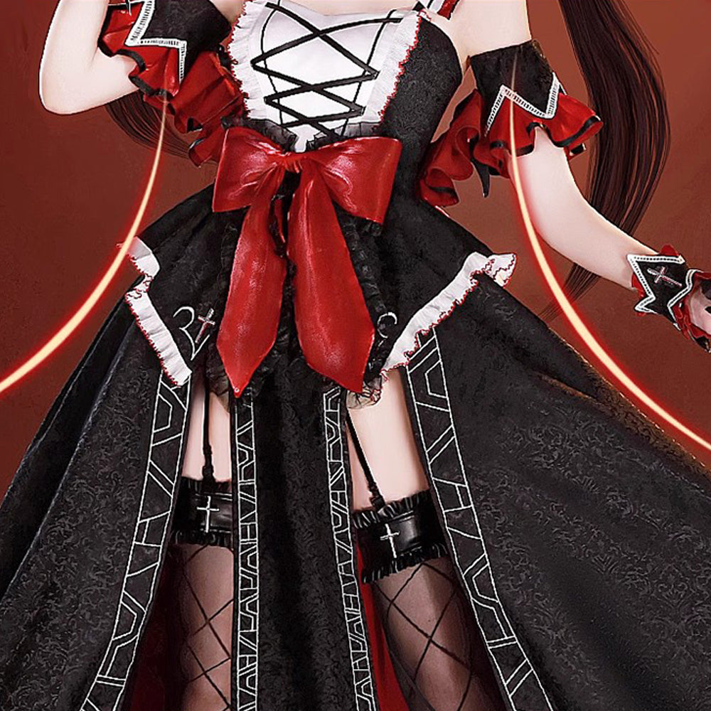 【In Stock】Anime Date A Live Cosplay Kurumi Tokisaki Cosplay Costume Premium Edition