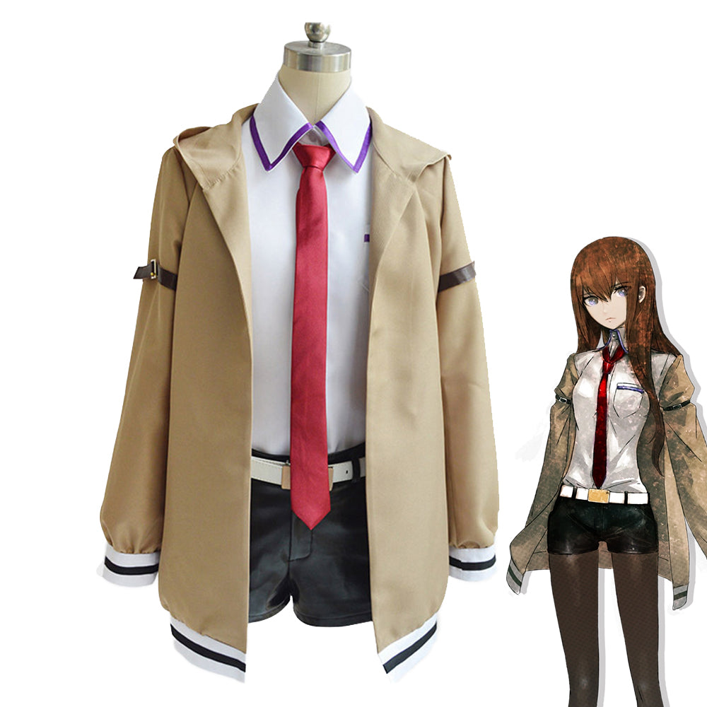 【In Stock】Anime Steins;Gate Cosplay Kurisu Makise Cosplay Costume Plus Size