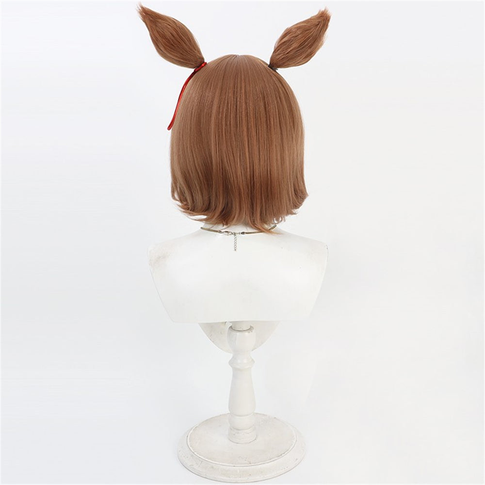 【In Stock】Game Umamusume:Pretty Derby Cosplay ベルノライト Berno Light Cosplay Wig With Ears and Tail