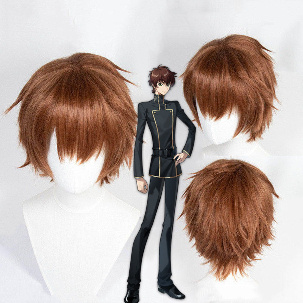 【In Stock】Anime Code Geass Cosplay Suzaku Kururugi Cosplay Wig