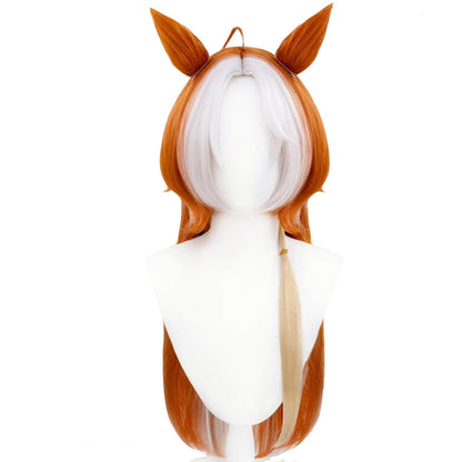 【In Stock】Game Umamusume:Pretty Derby Cosplay オルフェーヴル Orfevre Cosplay Wig With Ears and Tail