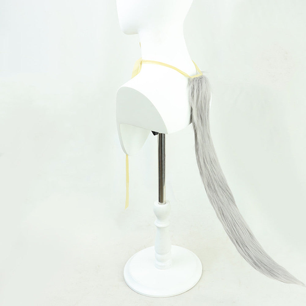 【In Stock】Game Umamusume:Pretty Derby Cosplay タマモクロス Tamamo Cross Cosplay Wig With Ears and Tail