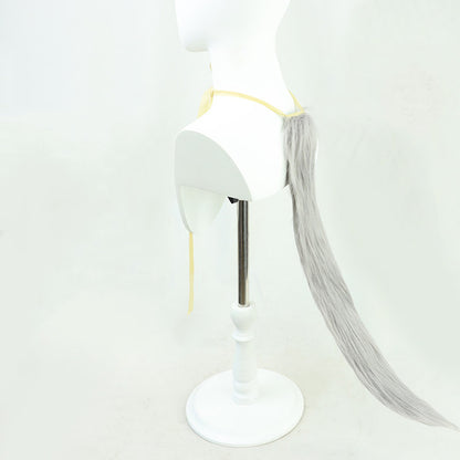 【In Stock】Game Umamusume:Pretty Derby Cosplay タマモクロス Tamamo Cross Cosplay Wig With Ears and Tail
