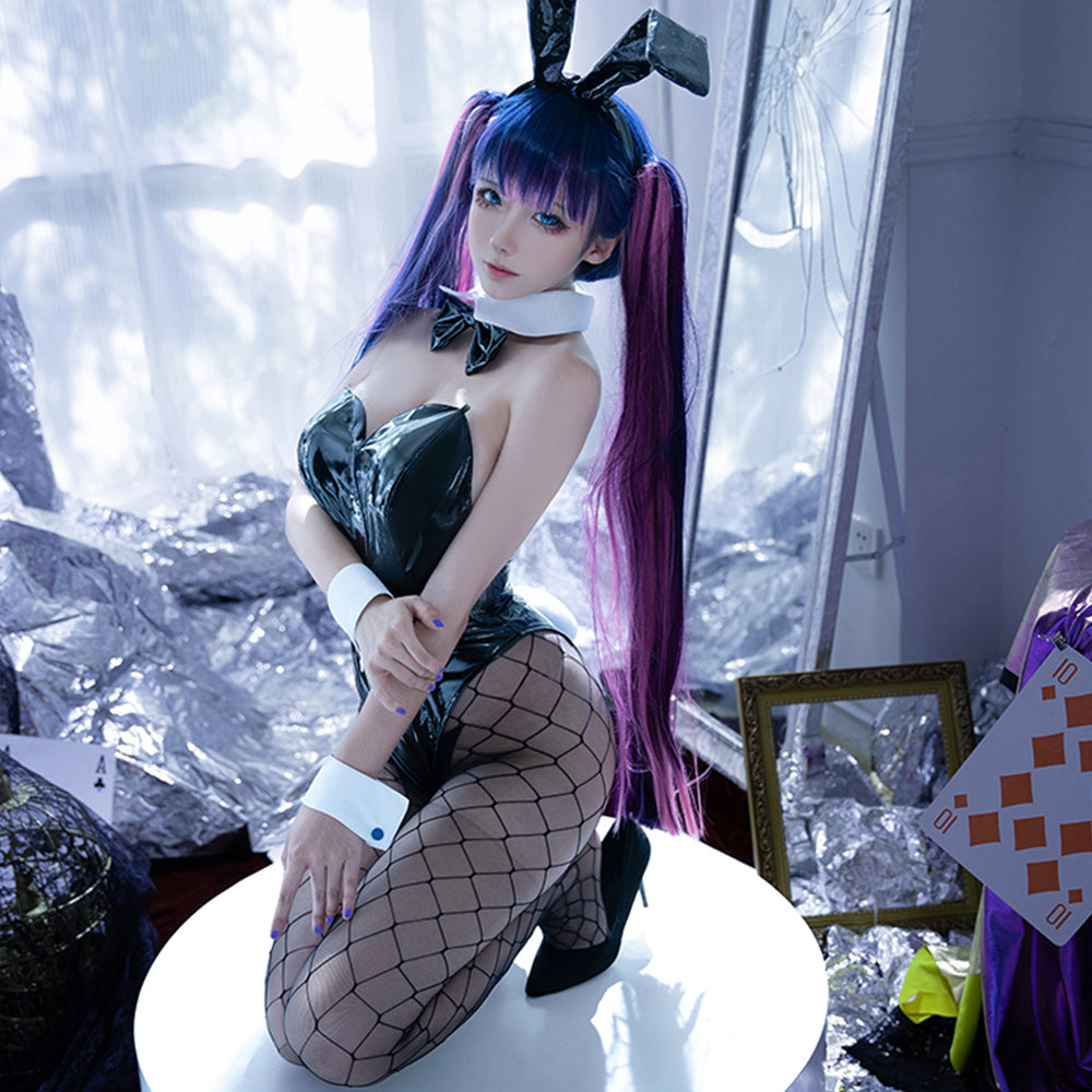 【In Stock】Anime Panty & Stocking with Garterbelt Cosplay Bunny Girl Panty/Stocking Cosplay Costume - Stocking / S