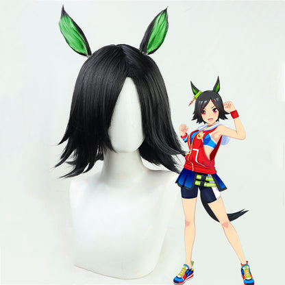 【In Stock】Game Umamusume:Pretty Derby Cosplay ウイニングチケット Winning Ticket Cosplay Wig With Ears and Tail